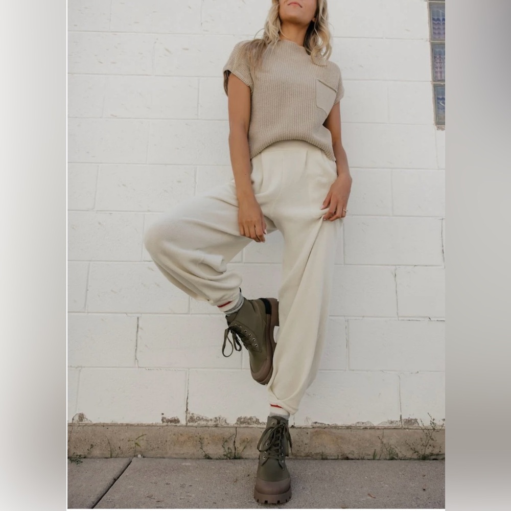 Free People Beach Cozy Oversized Knit Freya Joggers Lounge Pants